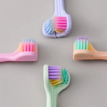 Load image into Gallery viewer, Trio toothbrush, manual toothbrush, head view 
